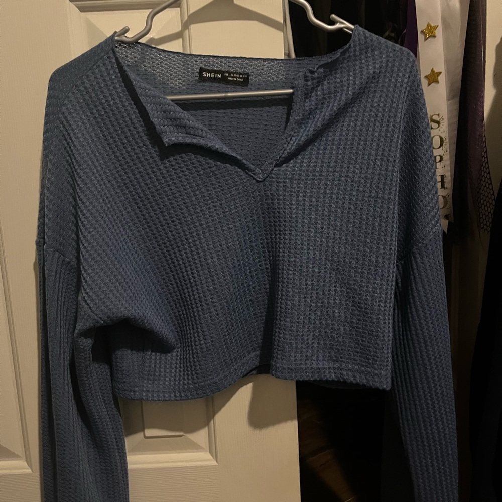 shein, blue, size large
